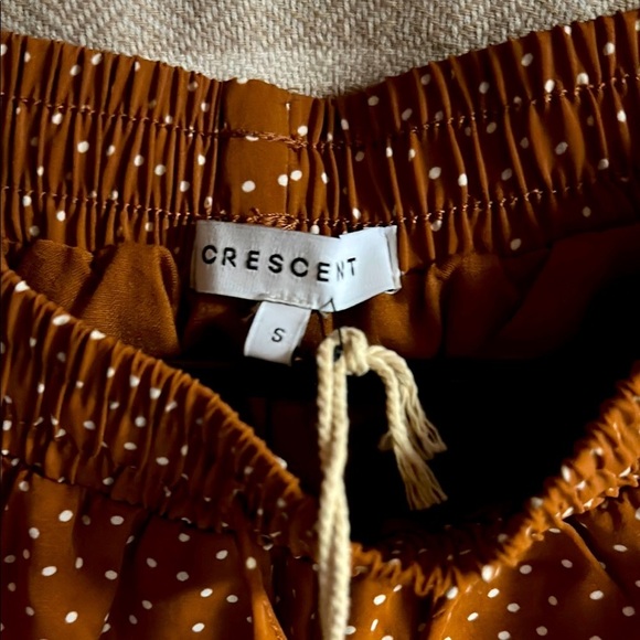 Crescent Brown Polka Dot Women's Shorts - Picture 7 of 7